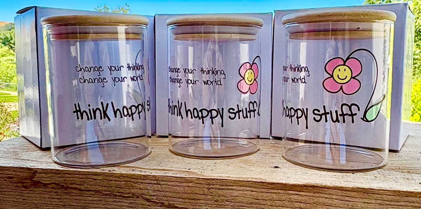 Glass Jar w/ Bamboo Lid – Eco-Friendly Jar