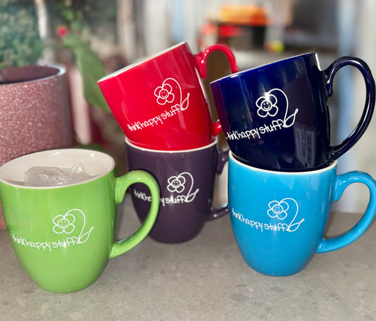 think happy stuff mug - 16oz