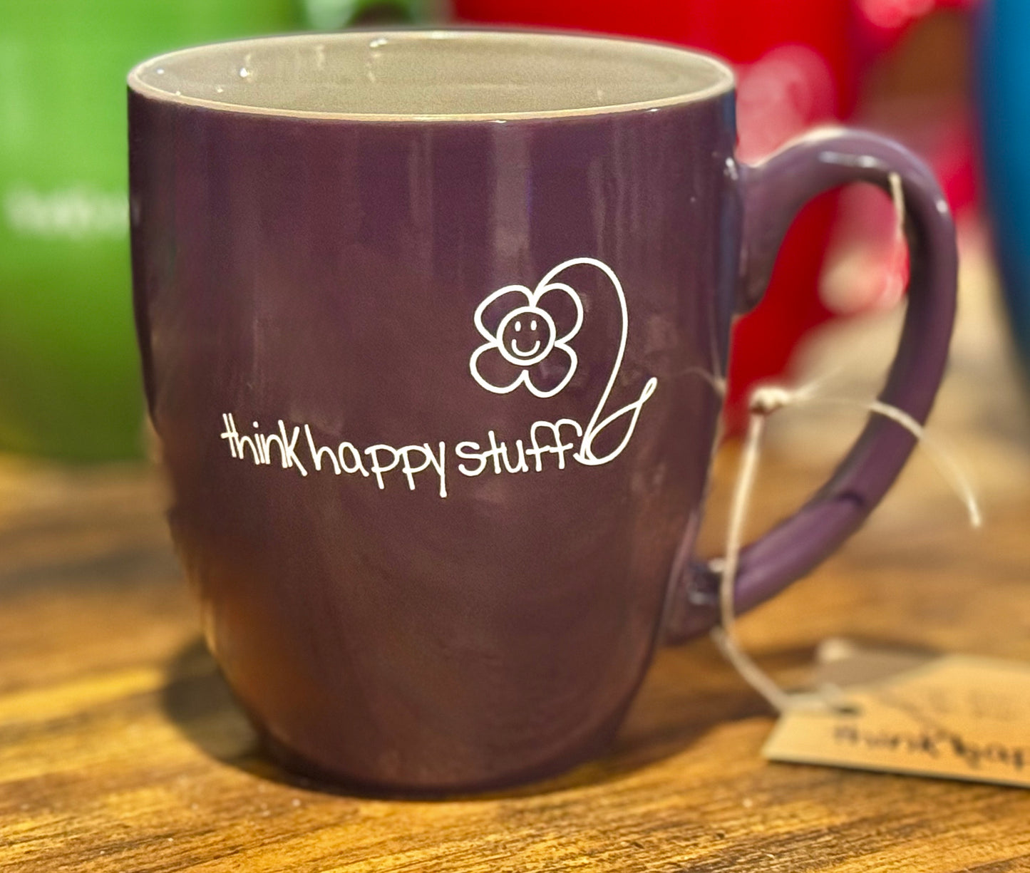 think happy stuff mug - 16oz