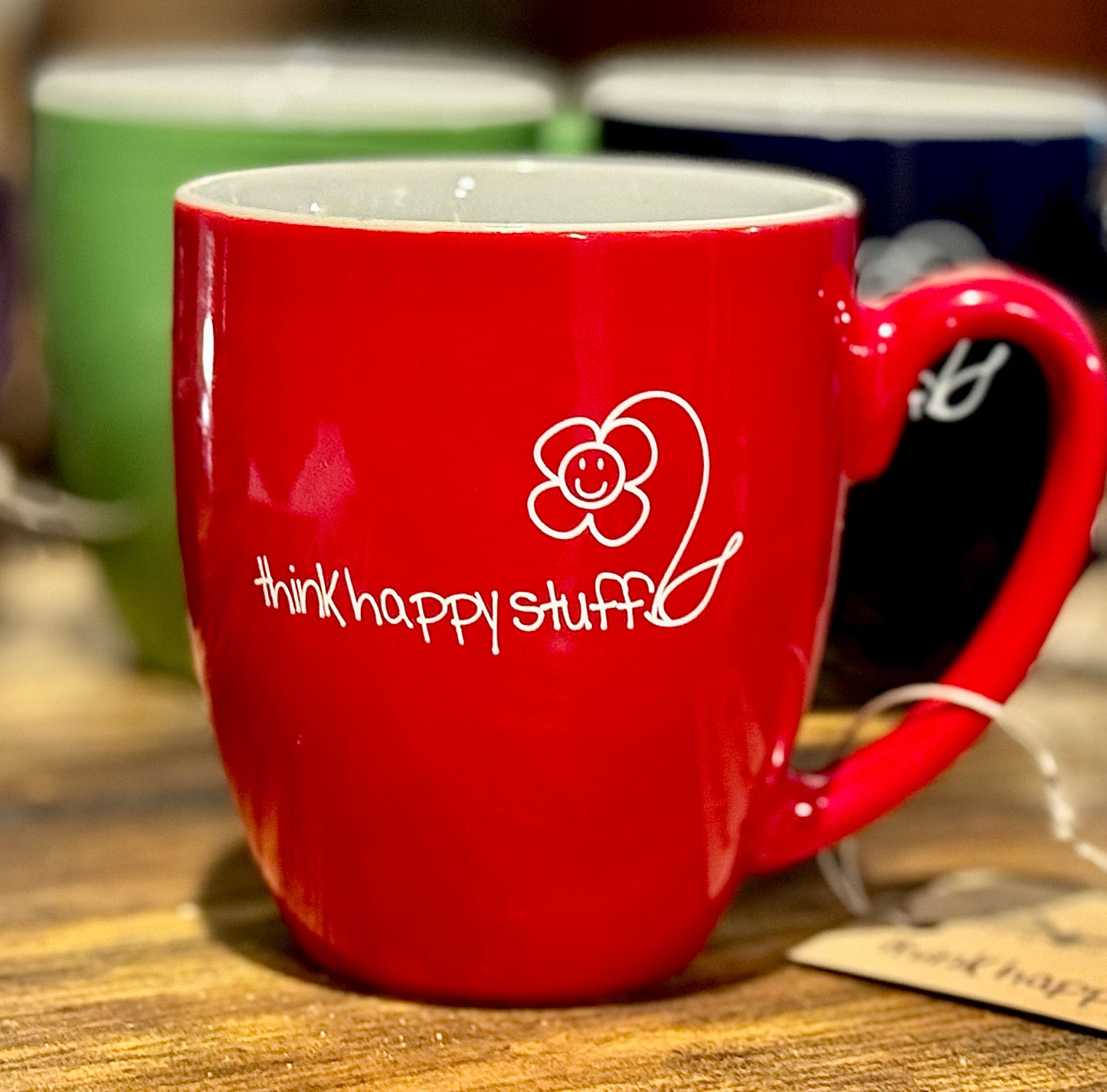 think happy stuff mug - 16oz