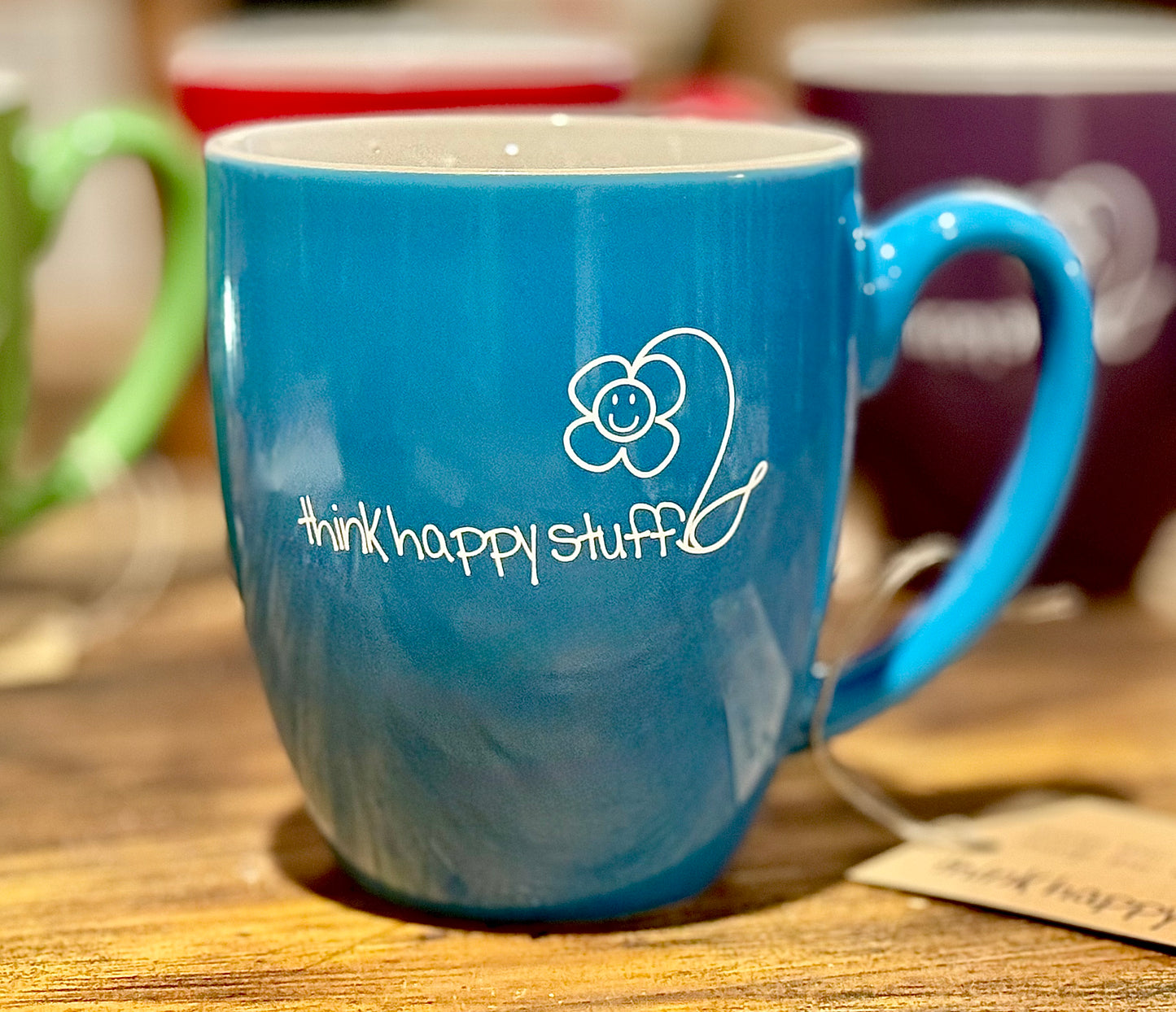 think happy stuff mug - 16oz