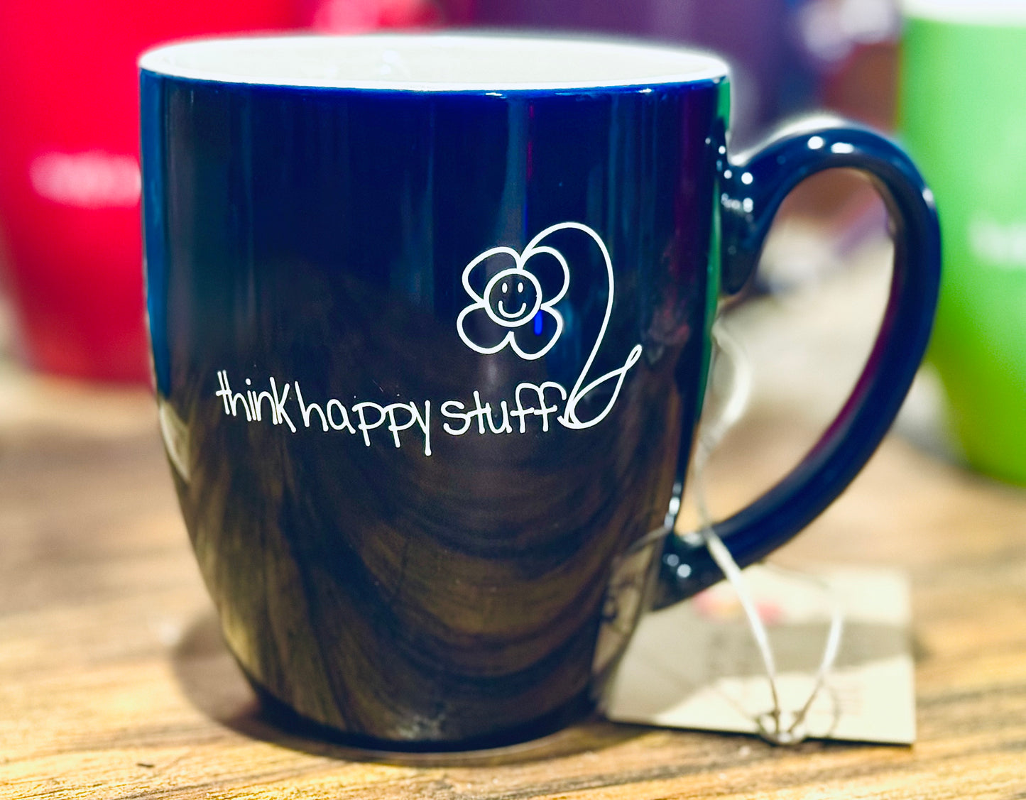 think happy stuff mug - 16oz