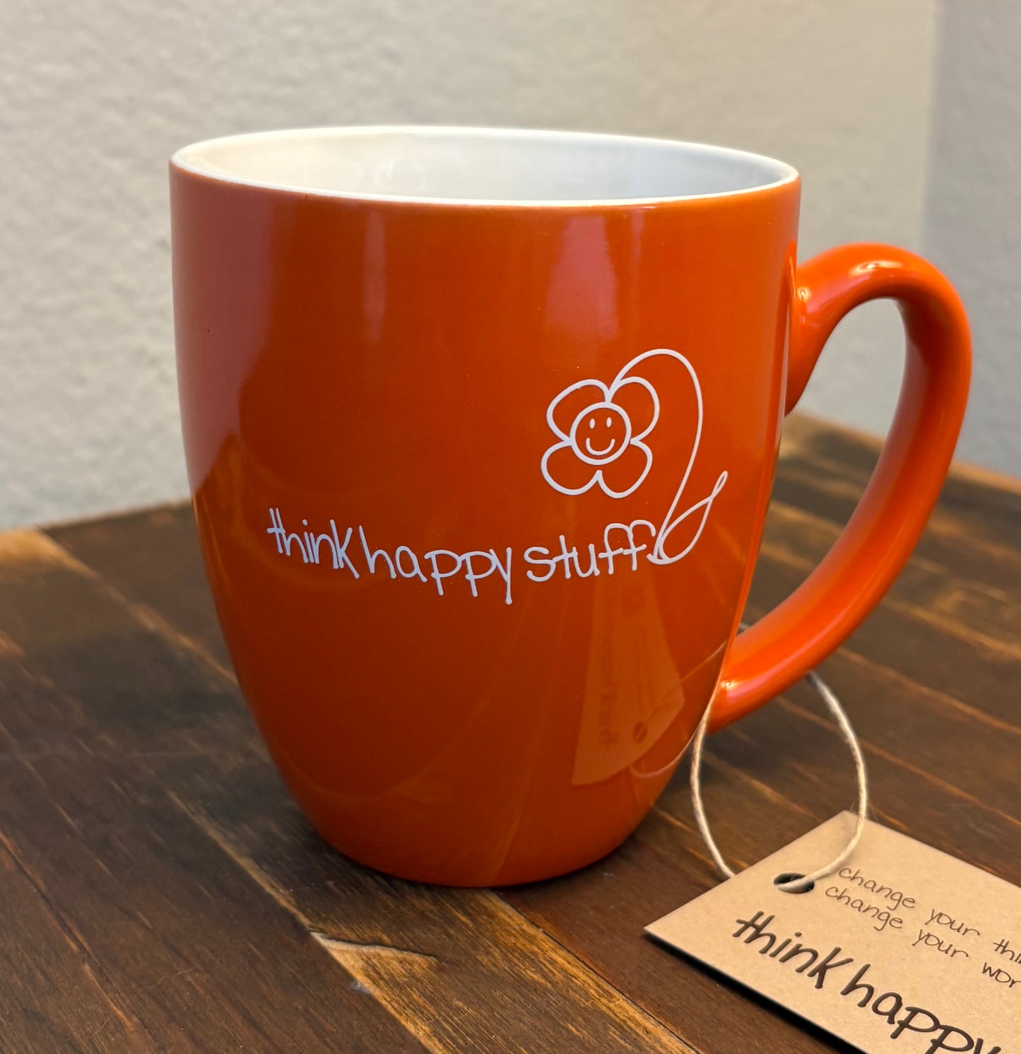 think happy stuff mug - 16oz