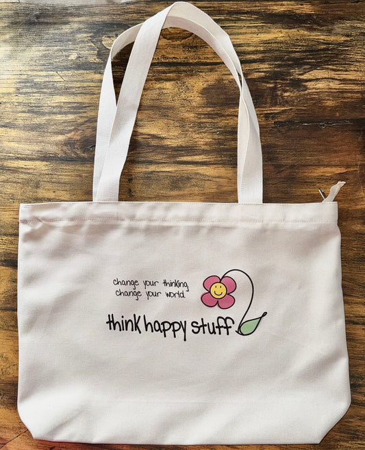 zipper tote bag