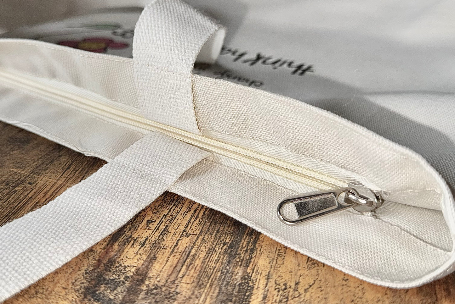 zipper tote bag