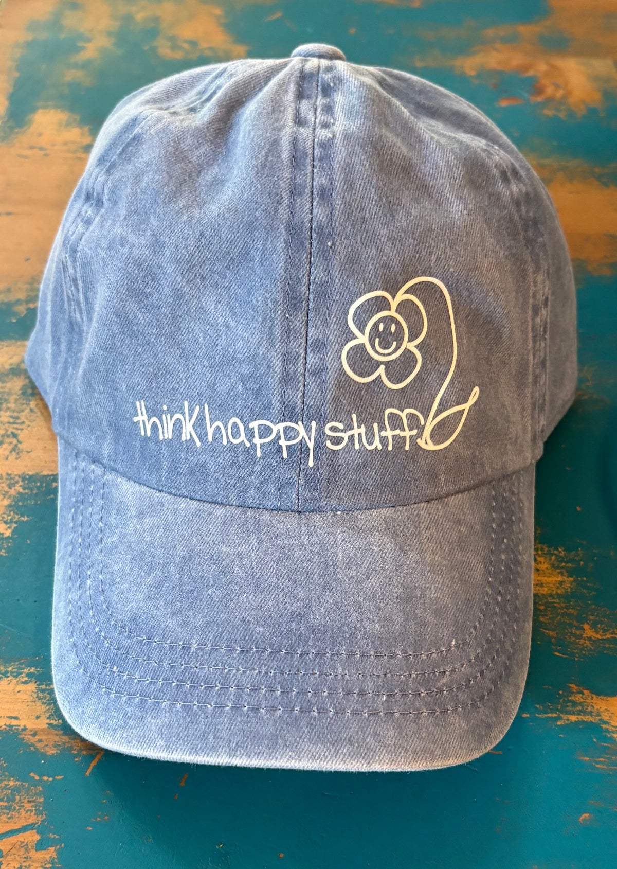 cap - stonedwashed - printed logo