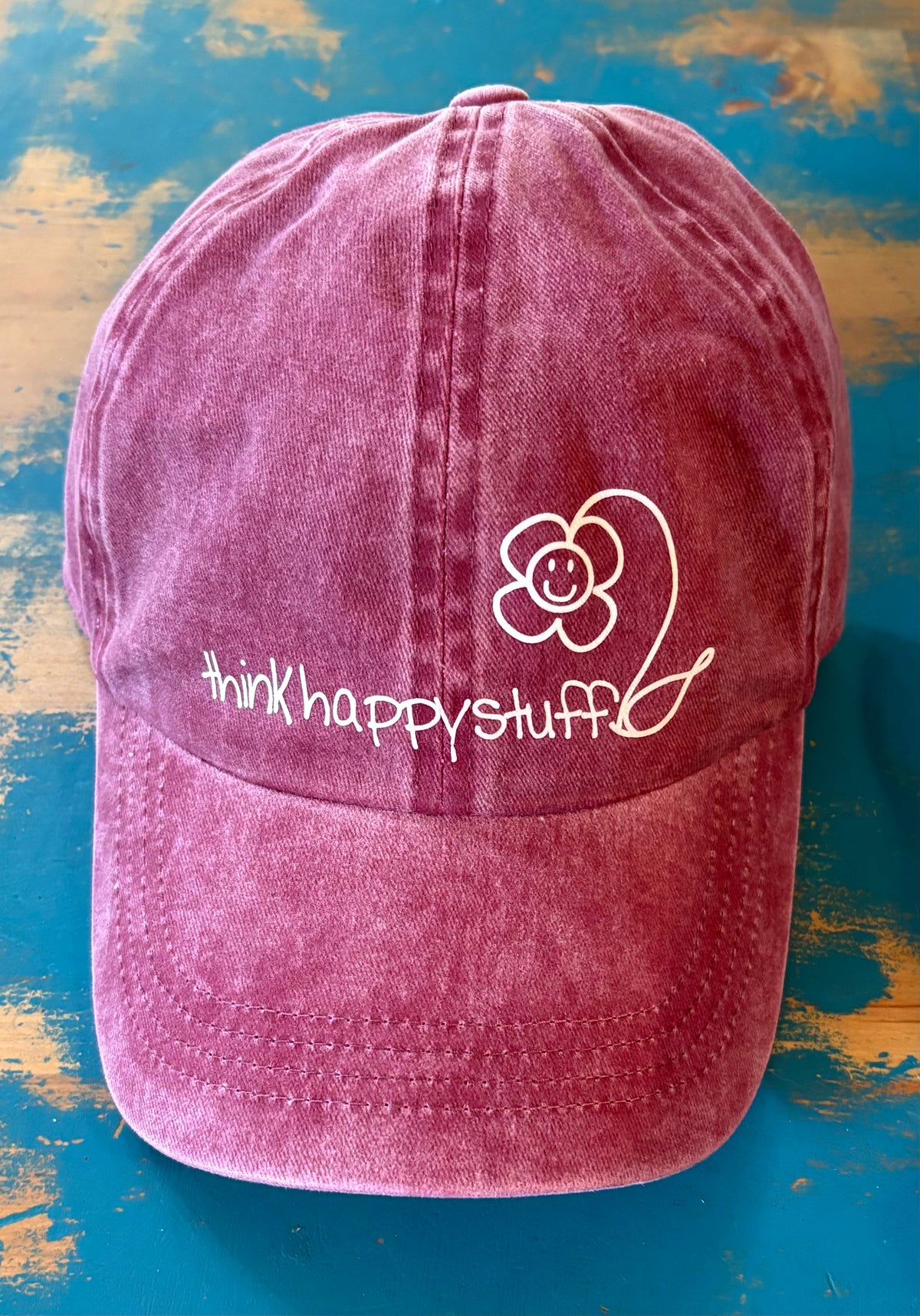 cap - stonedwashed - printed logo